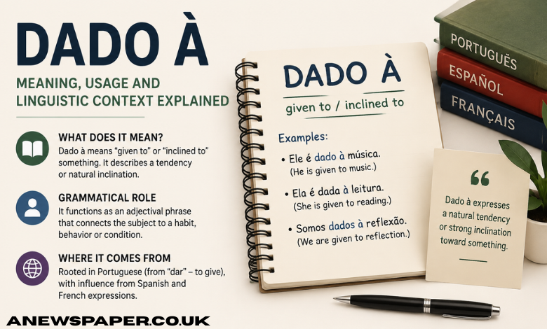 Dado à Meaning Explained: Grammar, Usage, Origin and Real Linguistic Context Behind the Phrase