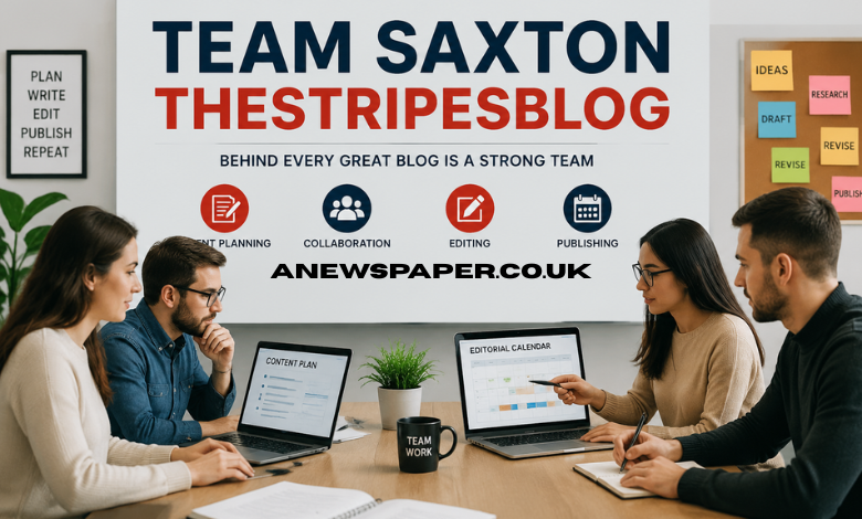 Team Saxton TheStripesBlog: Blogging Team Behind Structured Content Workflow and Publishing System